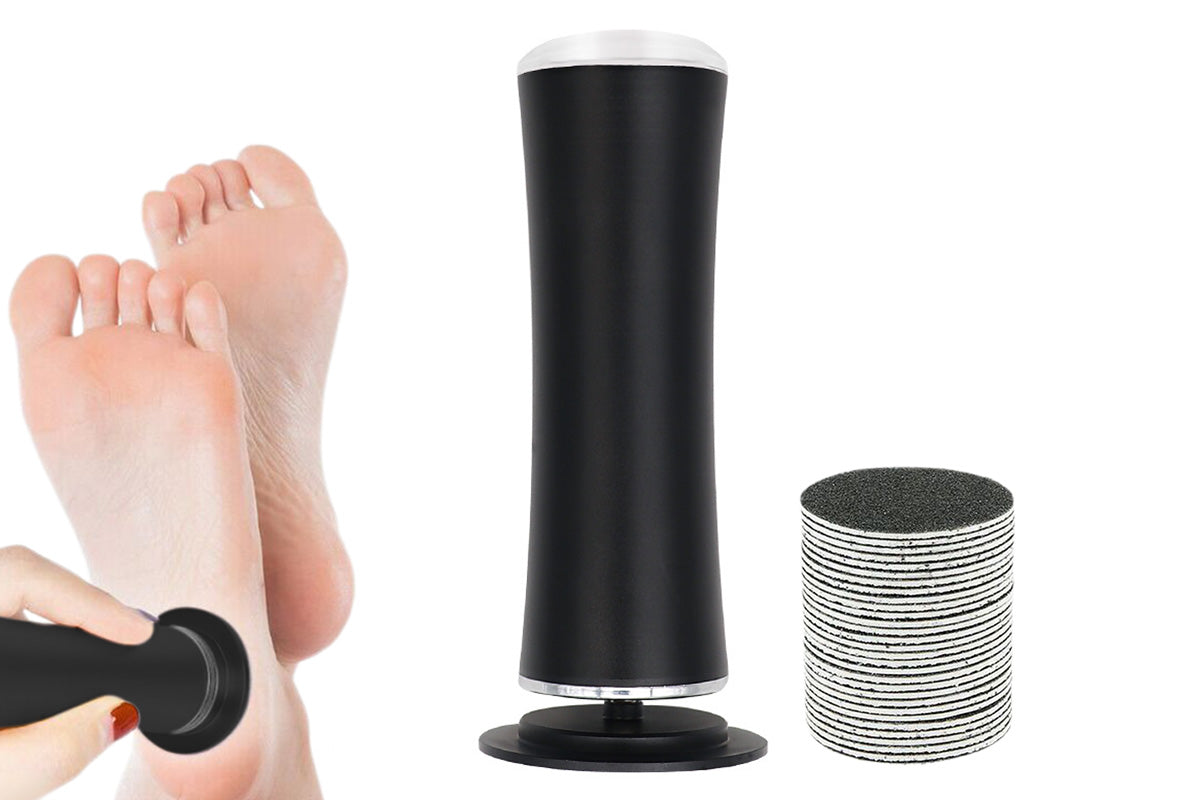 Electric Foot Grinding Dead Grinder Skin Foot File Callus Remover Pedicure Tool -Black