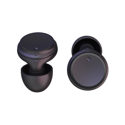 Pair of Silicone Ear Plugs Hearing Protection Sleeping Earplugs for Noise Cancelling Black