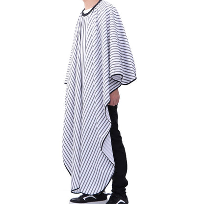 Hair Cutting Cape Set Barber Cape with Neck Duster Brush for Men Women Salon Supplies-White
