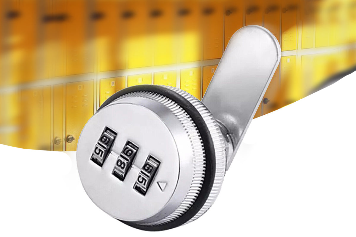 2 Piece 3 Digital Code Combination Cam-Lock - Silver