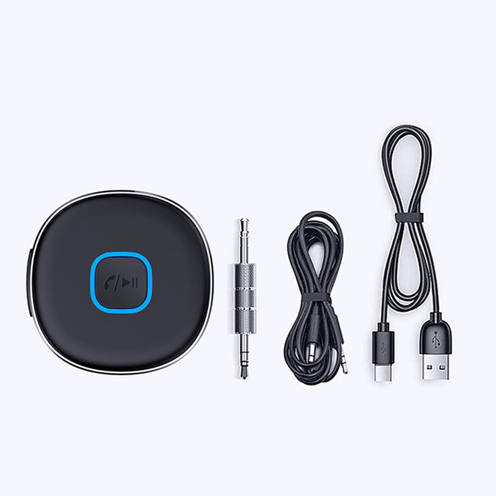 Bluetooth 5.0 Wireless Audio Receiver Portable 3.5mm Aux Car Adapter for for Car Home Stereo Speaker