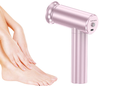 Electric Foot Callus Remover Pedicure Tools With 60PCS Sandpapers Foot Scrubber-Pink