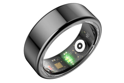 Smart Health Ring Heart Rate Blood Oxygen Sleep Tracker Black