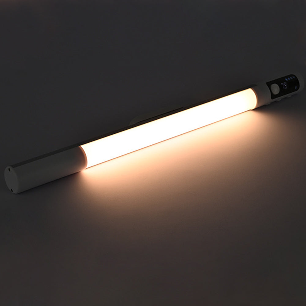 Magnetic Motion Sensor Light 3 Colors Adjustable Light Bar for Cabinet Bedside Under Counter 1200mAh Black