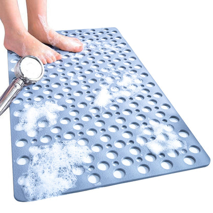 Anti-Slip Bath Mat Suction Shower Mats Bathroom Bathtub Floor Blue