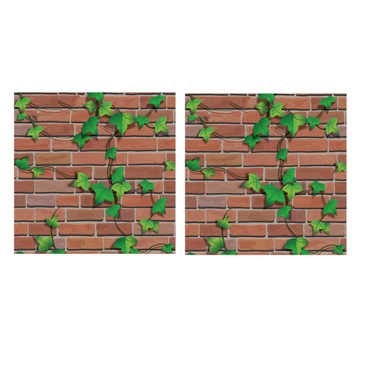 2pcs 10M 3D Natural Brick Stone Wallpaper Self Adhesive Wall Sticker -Style 2