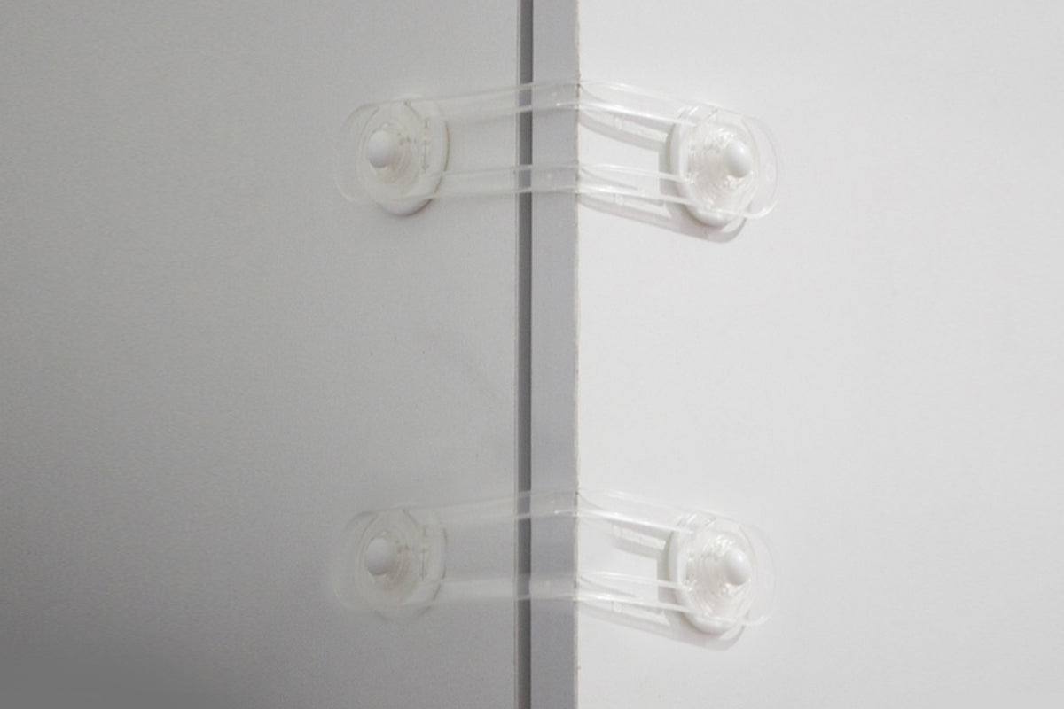 4Pcs Self-Adhesive Kids Home Security Lock Cupboard Cabinet Door Security Locks