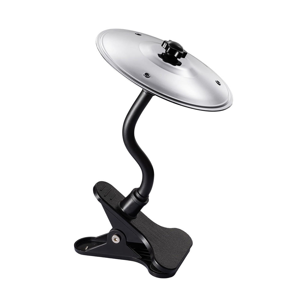 Clip On Desktop Cymbal Mini Musical Instruments Desk Symbol Drum For Music Lovers-Silver