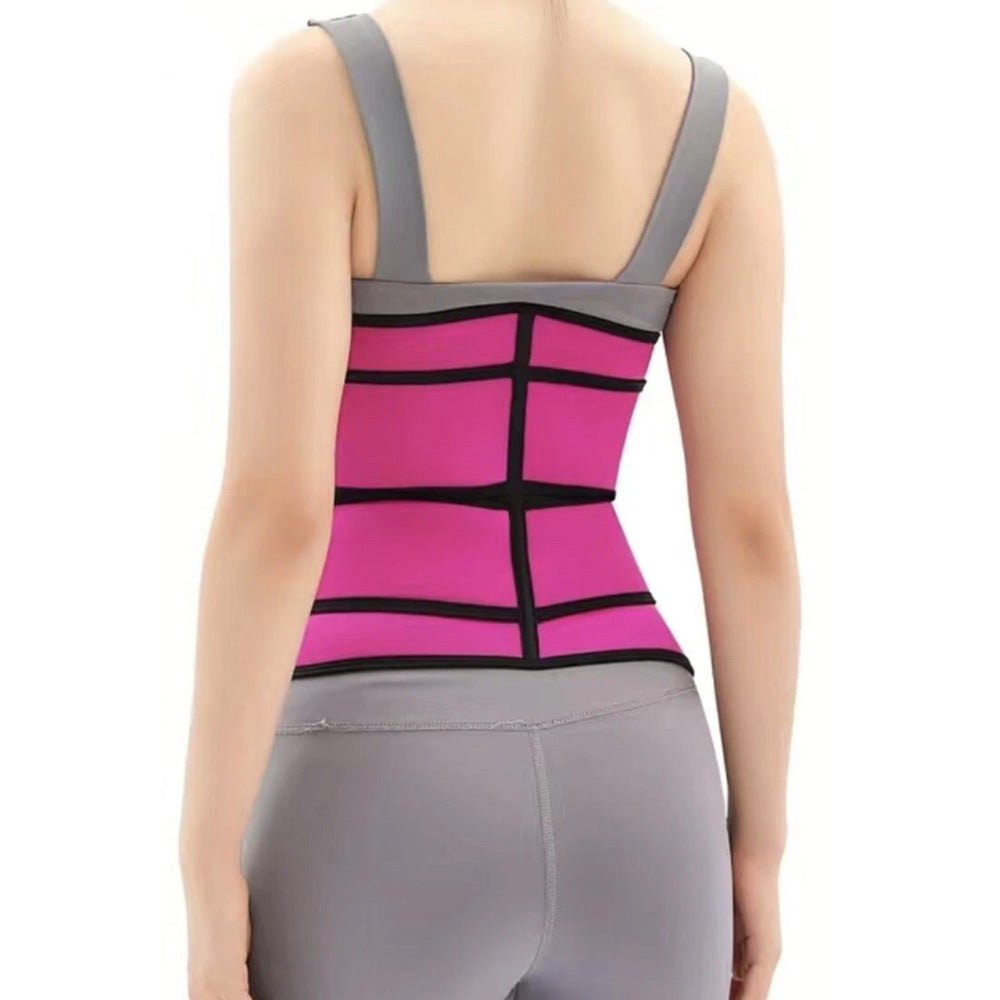 Sweat Waist Trainer for Women ¨C Sauna Sweat Belt Slim Body Shaper Corset Magenta