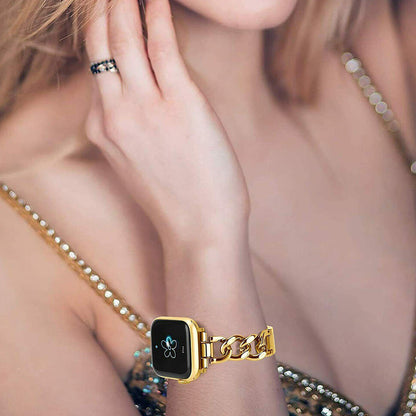 Replacement Metal Strap Band for Apple Watch Series 8 7 6 5 4 3 2 1 Gold