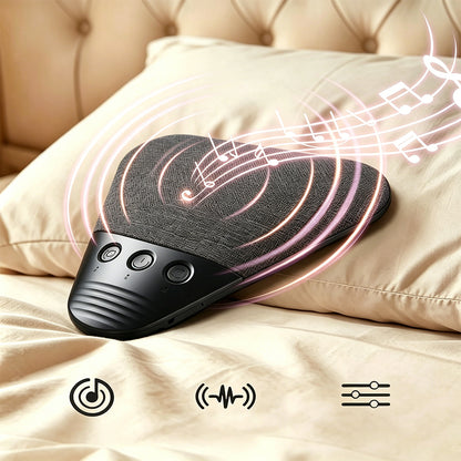 Pillow Speaker Bluetooth Under Pillow Sleep Speaker with White Noise-Black