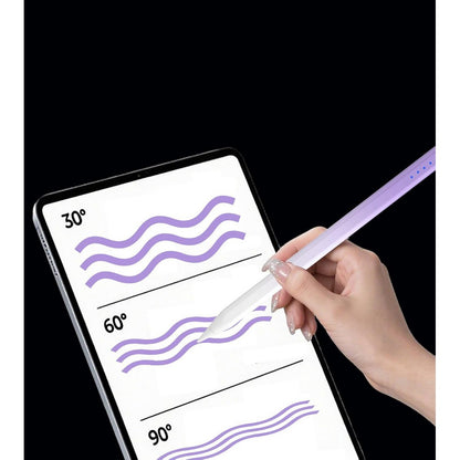 Stylus Pen for iPad A16 11 10 9 8 7 6 iPad mini 7 6 5 with 2 Tips-Purple