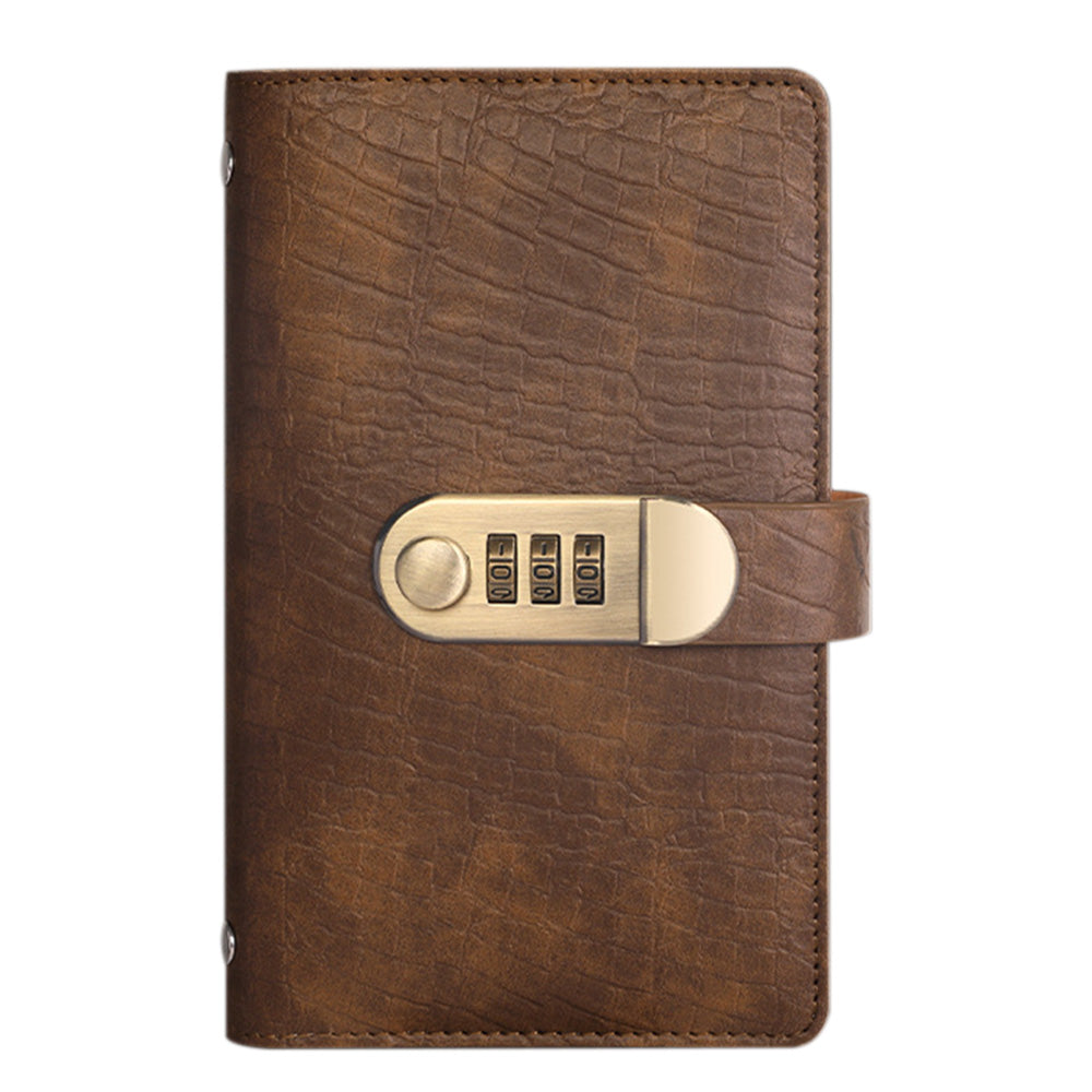 100 Envelope Savings Challenge Book with 3 Digit Combination Lock - Brown