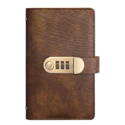 100 Envelope Savings Challenge Book with 3 Digit Combination Lock - Brown