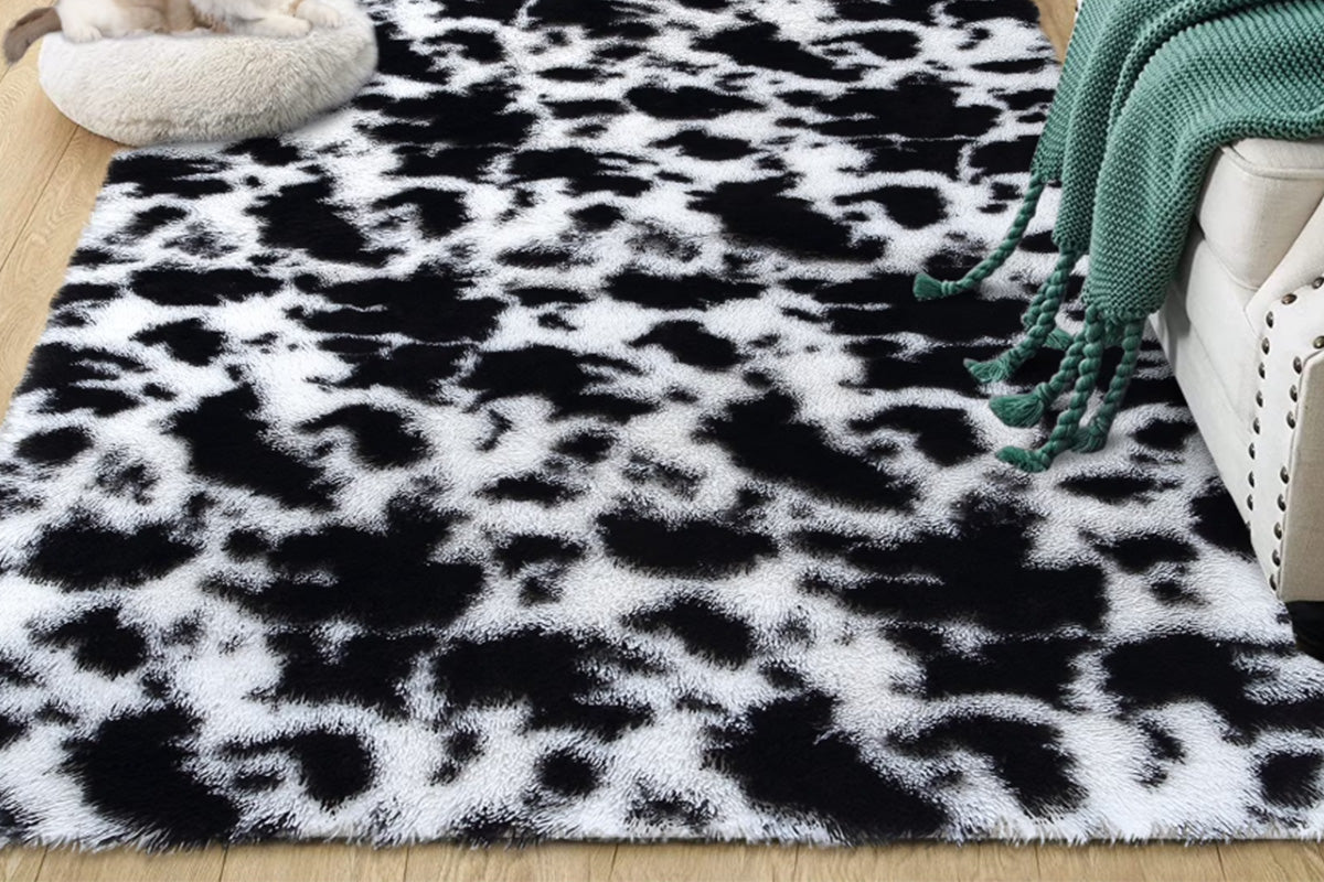 Plush Area Rug Soft Fluffy Carpet - White