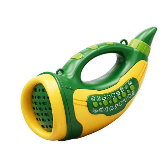 2 Modes Animal Hoot Caller with 12 Sound Effects Outdoor Nature Exploration Toy for Kids Green