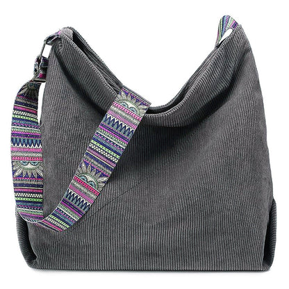 Zipper Tote Bag for Women Shoulder Bags with Adjustable Strap for Work School Shopping Travel Gray