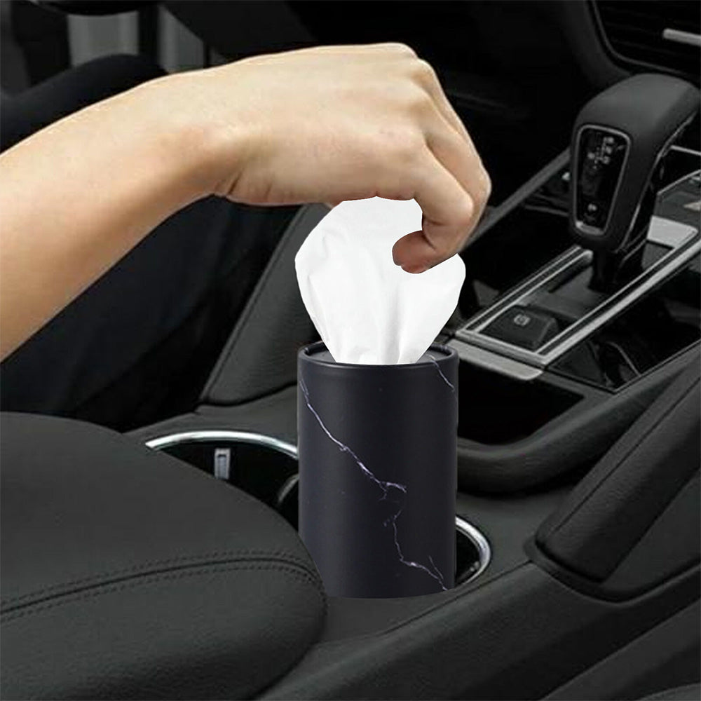 6Pcs Set Cylindrical Car Tissue Holders with Tissue Travel Tissue Box