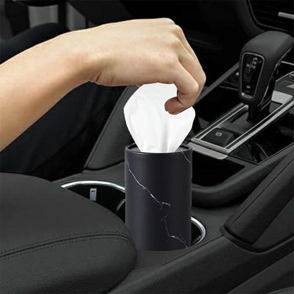 6Pcs Set Cylindrical Car Tissue Holders with Tissue Travel Tissue Box