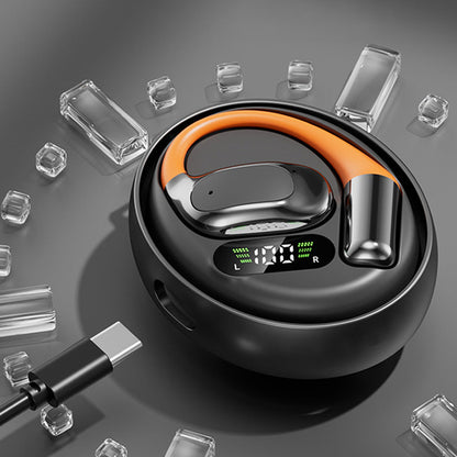 Bluetooth 5.4 Language Translator Earbuds Wireless 144-Language Translation Music Earphones with Charging Case Black