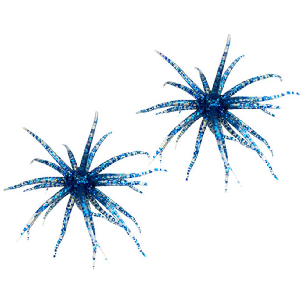 2 PCS Lifelike Floating Sea Urchin Soft Bait -Blue
