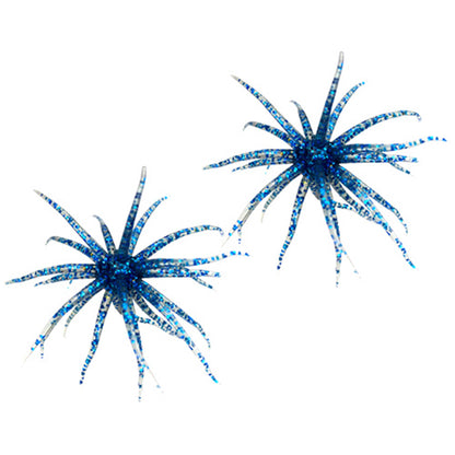 2 PCS Lifelike Floating Sea Urchin Soft Bait -Blue