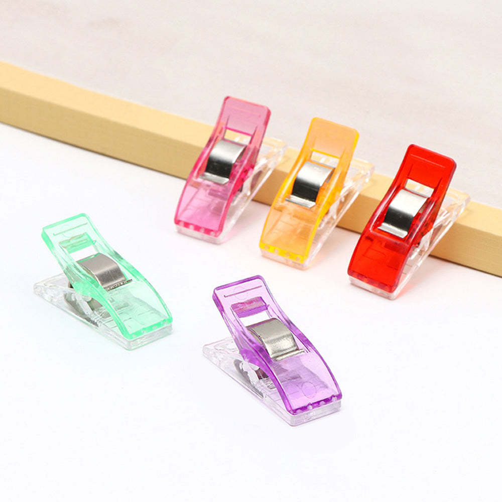 100-Pack Quilting Sewing Clips Random Color Craft Clips for Sewing & DIY