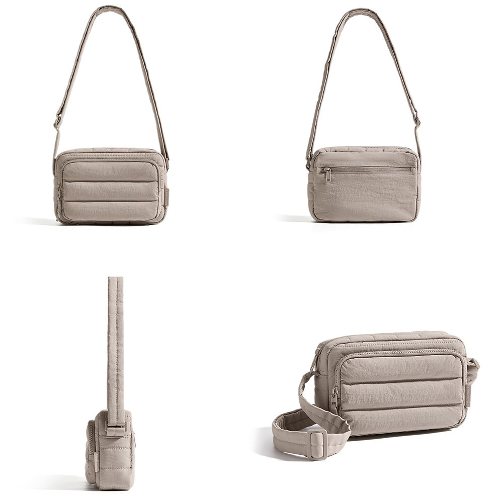 Large Capacity Crossbody Bag -Camel