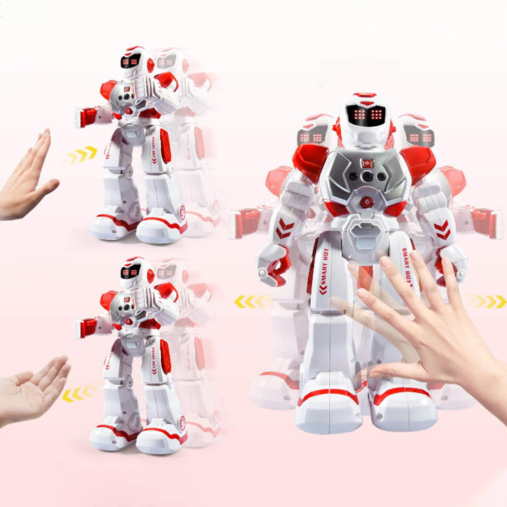 RC Smart Robot Toy for Kids Gesture Sensing Robot Singing Dance Talking Robotic Toy Red