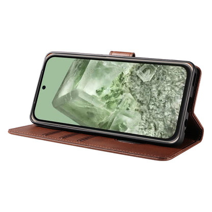 Wallet Case for Pixel 10 and 10 Pro Holder Snap-Lock Flip Cover-Coffee