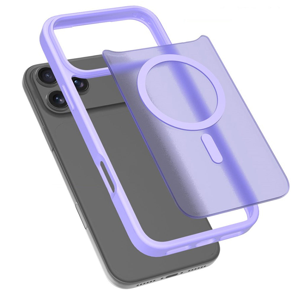 Magnetized MagSafe Phone Case ¨C Shockproof Matte Protective Cover for iPhone 17 Pro Max and 17 Air Light Purple