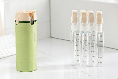 4 in 1 Travel Dispenser with 30ml Travel Bottles - Green