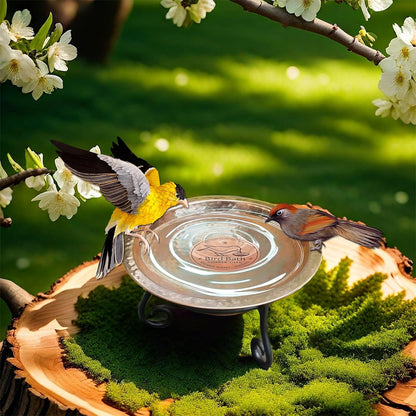 Copper Bird Bath Cleaning Disc -Round Shape