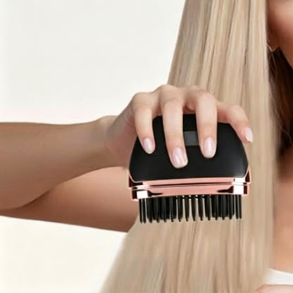 Rechargeable Portable Mini Straight Hair Comb-Black