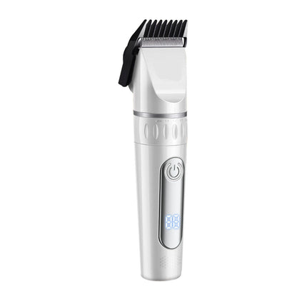 Electric Dog Cat Grooming Kit Cordless Pet Hair Shaver Scissors Clippers Trimmer White