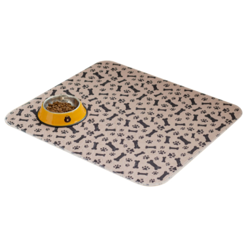 Washable Waterproof Reusable Dog Pee Pads Quick Absorbent Puppy Training Mat-Brown