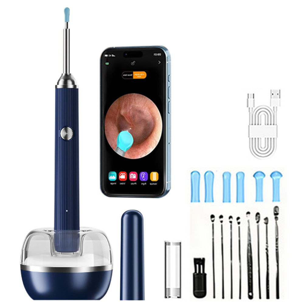Visual Ear Cleaner with Camera Ear Wax Removal-Blue