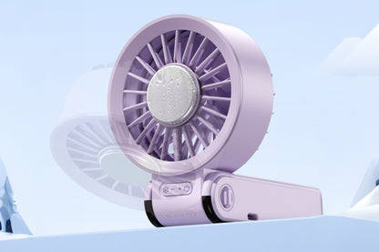 Handheld Foldable High Speed Fan for Travel Outdoor Home Office-Purple