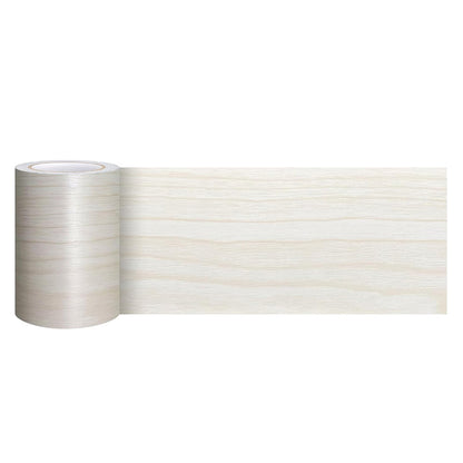 Peel and Stick Wood Grain Border Waterproof Sticker Self Adhesive for Wall-white