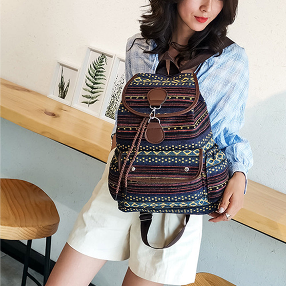 Boho Travel Backpack Women's Backpack Fashion Backpack Style 1