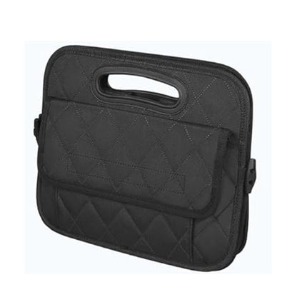 55L Foldable Car Trunk Organzier 6-Pocket Storage Box for Home Car Office Black