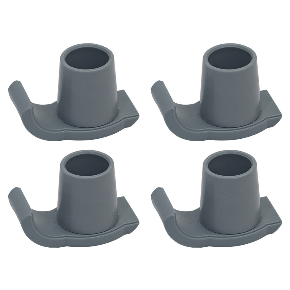 4Pcs Walker Ski Glides for Standard Walkers Anti-Friction TPR Universal Walker Accessories for Indoor Use Grey