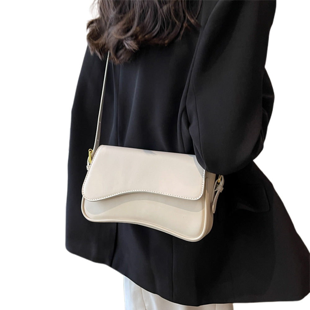 One Shoulder Bag For Women Trendy Underarm Bag Fashion Handbag-cream