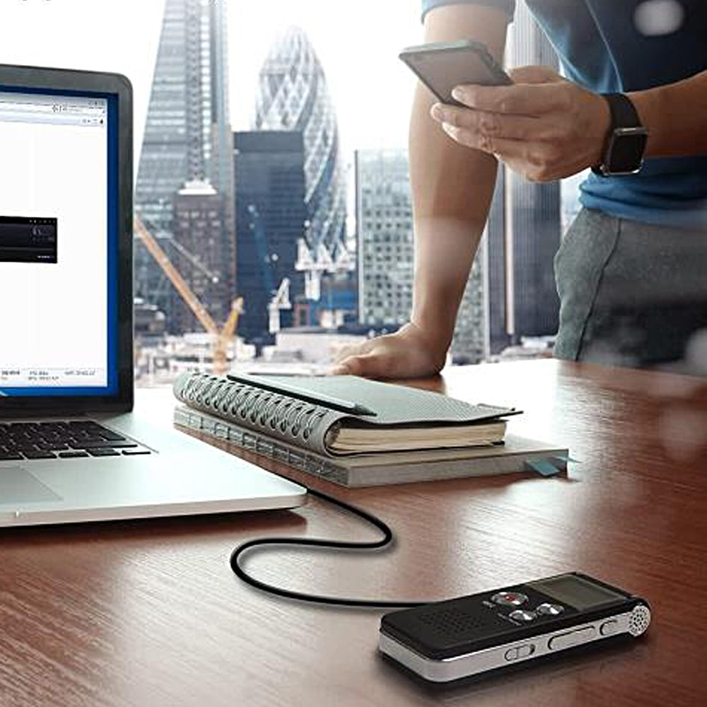 8GB Digital Voice Activated Recorder Portable Tape Recorder Audio Recording Device for Lectures Meetings