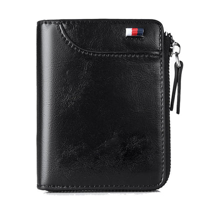 RFID Shielding PU Wallet Anti-theft Cash Credit Card Holder ID Purse Black