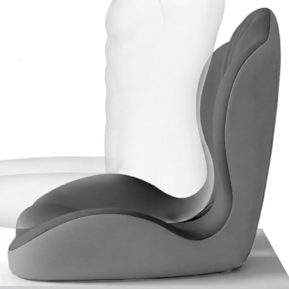 Ergonomic Back Hip Support Cushion For Office Chair And Car Seat-Grey