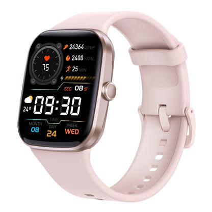 Smartwatch with Bluetooth Calling 1.96 Inch HD Display Health Monitoring 100 Sports Modes-Pink
