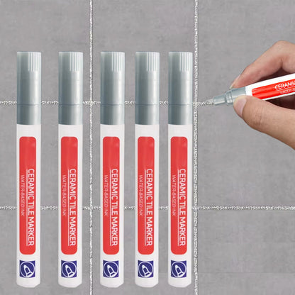 5Pcs Set Fast Drying Grout Tile Repair Pens Waterproof Floor Wall Gap Color Repair Tool Gold