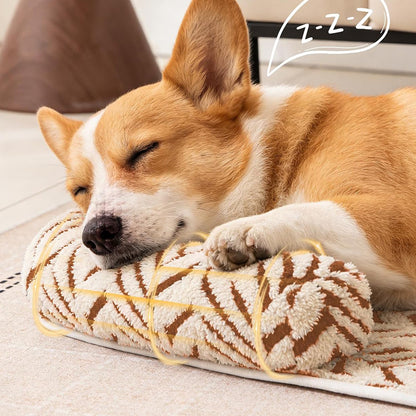 Thick Plush Non Slip Pet Mat-Coffee