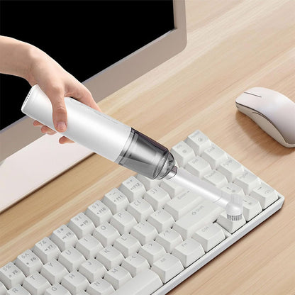 Portable Cordless Handheld Vacuum with Two Suction Modes - White